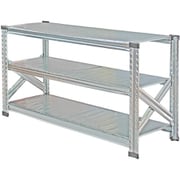 MS1263d4 [軽量 シンプル イタリア製 スチールラック 本体 幅127.7×高さ65.3×奥行40cm 3段]