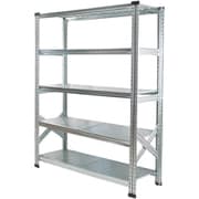 MS12155d4 [軽量 シンプル イタリア製 スチールラック 本体 幅127.7×高さ157.6×奥行40cm 5段]