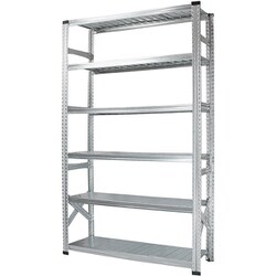 軽量 シンプル イタリア製 スチールラック 本体 幅127.7×高さ236.8×奥行40cm 6段 MS12236d4