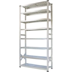 軽量 シンプル イタリア製 スチールラック 本体 幅127.7×高さ250×奥行40cm 8段 MS12258d4
