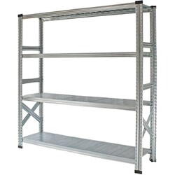 軽量 シンプル イタリア製 スチールラック 本体 幅142.7×高さ157.6×奥行40cm 4段 MS14154d4