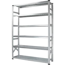 軽量 シンプル イタリア製 スチールラック 本体 幅142.7×高さ197.2×奥行40cm 6段 MS14196d4