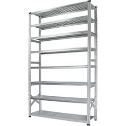 軽量 シンプル イタリア製 スチールラック 本体 幅142.7×高さ250×奥行40cm 8段 MS14258d4