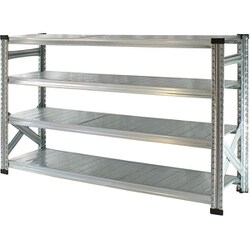 軽量 シンプル イタリア製 スチールラック 本体 幅157.7×高さ104.8×奥行40cm 4段 MS15104d4