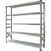 軽量 シンプル イタリア製 スチールラック 本体 幅172.7×高さ184×奥行40cm 5段 MS17185d4