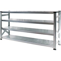 軽量 シンプル イタリア製 スチールラック 本体 幅187.7×高さ104.8×奥行40cm 4段 MS18104d4
