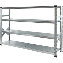 軽量 シンプル イタリア製 スチールラック 本体 幅187.7×高さ118×奥行40cm 4段 MS18124d4
