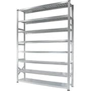 MS18258d4 [軽量 シンプル イタリア製 スチールラック 本体 幅187.7×高さ250×奥行40cm 8段]
