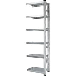 軽量 シンプル イタリア製 スチールラック 連結用 幅67.7×高さ210.4×奥行40cm 6段 MS6216d4s