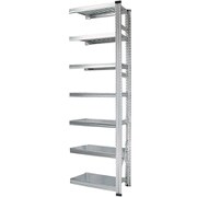 軽量 シンプル イタリア製 スチールラック 連結用 幅67.7×高さ236.8×奥行40cm 7段 MS6237d4s