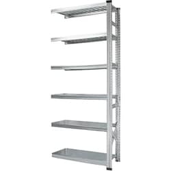 軽量 シンプル イタリア製 スチールラック 連結用 幅97.7×高さ236.8×奥行40cm 6段 MS9236d4s