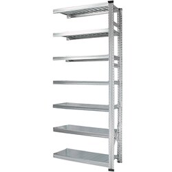 軽量 シンプル イタリア製 スチールラック 連結用 幅97.7×高さ236.8×奥行40cm 7段 MS9237d4s