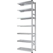 軽量 シンプル イタリア製 スチールラック 連結用 幅97.7×高さ250×奥行40cm 7段 MS9257d4s