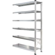 軽量 シンプル イタリア製 スチールラック 連結用 幅112.7×高さ184×奥行40cm 6段 MS11186d4s