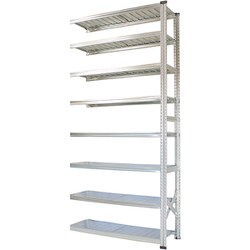 軽量 シンプル イタリア製 スチールラック 連結用 幅112.7×高さ250×奥行40cm 8段 MS11258d4s