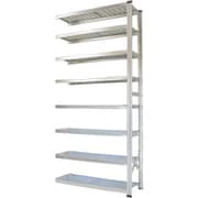 軽量 シンプル イタリア製 スチールラック 連結用 幅112.7×高さ250×奥行40cm 8段 MS11258d4s