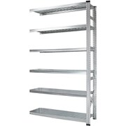 軽量 シンプル イタリア製 スチールラック 連結用 幅127.7×高さ210.4×奥行40cm 6段 MS12216d4s
