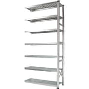 軽量 シンプル イタリア製 スチールラック 連結用 幅127.7×高さ250×奥行40cm 7段 MS12257d4s