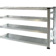 軽量 シンプル イタリア製 スチールラック 連結用 幅142.7×高さ91.7×奥行40cm 4段 MS1494d4s