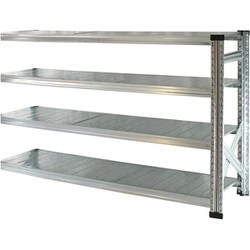 軽量 シンプル イタリア製 スチールラック 連結用 幅142.7×高さ104.8×奥行40cm 4段 MS14104d4s
