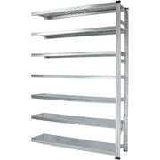 軽量 シンプル イタリア製 スチールラック 連結用 幅142.7×高さ236.8×奥行40cm 7段 MS14237d4s