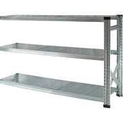 MS15103d4s [軽量 シンプル イタリア製 スチールラック 連結用 幅157.7×高さ104.8×奥行40cm 3段]