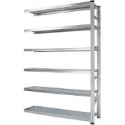 軽量 シンプル イタリア製 スチールラック 連結用 幅157.7×高さ197.2×奥行40cm 6段 MS15196d4s