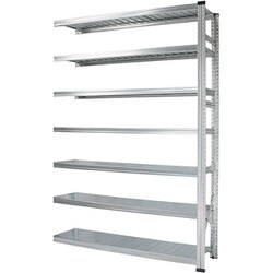 軽量 シンプル イタリア製 スチールラック 連結用 幅157.7×高さ236.8×奥行40cm 7段 MS15237d4s