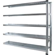 軽量 シンプル イタリア製 スチールラック 連結用 幅172.7×高さ157.6×奥行40cm 5段 MS17155d4s