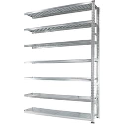 軽量 シンプル イタリア製 スチールラック 連結用 幅172.7×高さ250×奥行40cm 7段 MS17257d4s