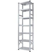 軽量 シンプル イタリア製 スチールラック 本体 幅67.7×高さ250×奥行45cm 7段 MS6257d45