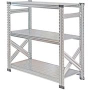 MS9103d45 [軽量 シンプル イタリア製 スチールラック 本体 幅97.7×高さ104.8×奥行45cm 3段]