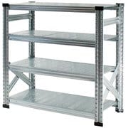 軽量 シンプル イタリア製 スチールラック 本体 幅97.7×高さ104.8×奥行45cm 4段 MS9104d45