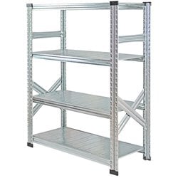 軽量 シンプル イタリア製 スチールラック 本体 幅97.7×高さ118×奥行45cm 4段 MS9124d45