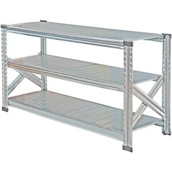 軽量 シンプル イタリア製 スチールラック 本体 幅112.7×高さ65.3×奥行45cm 3段 MS1163d45