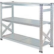 MS11103d45 [軽量 シンプル イタリア製 スチールラック 本体 幅112.7×高さ104.8×奥行45cm 3段]