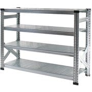 MS11104d45 [軽量 シンプル イタリア製 スチールラック 本体 幅112.7×高さ104.8×奥行45cm 4段]
