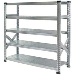 軽量 シンプル イタリア製 スチールラック 本体 幅112.7×高さ118×奥行45cm 5段 MS11125d45