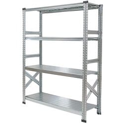 軽量 シンプル イタリア製 スチールラック 本体 幅112.7×高さ157.6×奥行45cm 4段 MS11154d45