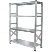 MS11154d45 [軽量 シンプル イタリア製 スチールラック 本体 幅112.7×高さ157.6×奥行45cm 4段]