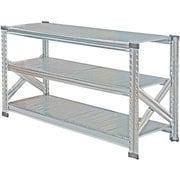 MS1263d45 [軽量 シンプル イタリア製 スチールラック 本体 幅127.7×高さ65.3×奥行45cm 3段]