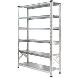 軽量 シンプル イタリア製 スチールラック 本体 幅127.7×高さ184×奥行45cm 6段 MS12186d45
