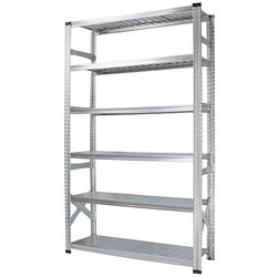 軽量 シンプル イタリア製 スチールラック 本体 幅127.7×高さ210.4×奥行45cm 6段 MS12216d45