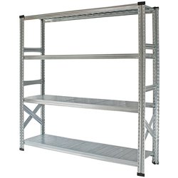 軽量 シンプル イタリア製 スチールラック 本体 幅142.7×高さ157.6×奥行45cm 4段 MS14154d45