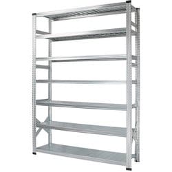軽量 シンプル イタリア製 スチールラック 本体 幅142.7×高さ197.2×奥行45cm 7段 MS14197d45