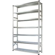 MS14257d45 [軽量 シンプル イタリア製 スチールラック 本体 幅142.7×高さ250×奥行45cm 7段]