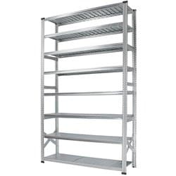 軽量 シンプル イタリア製 スチールラック 本体 幅142.7×高さ250×奥行45cm 8段 MS14258d45
