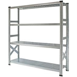 軽量 シンプル イタリア製 スチールラック 本体 幅157.7×高さ157.6×奥行45cm 4段 MS15154d45
