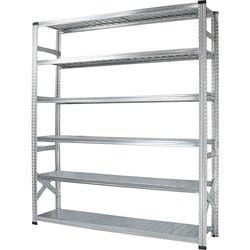 軽量 シンプル イタリア製 スチールラック 本体 幅187.7×高さ197.2×奥行45cm 6段 MS18196d45