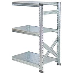 軽量 シンプル イタリア製 スチールラック 連結用 幅67.7×高さ104.8×奥行45cm 3段 MS6103d45s